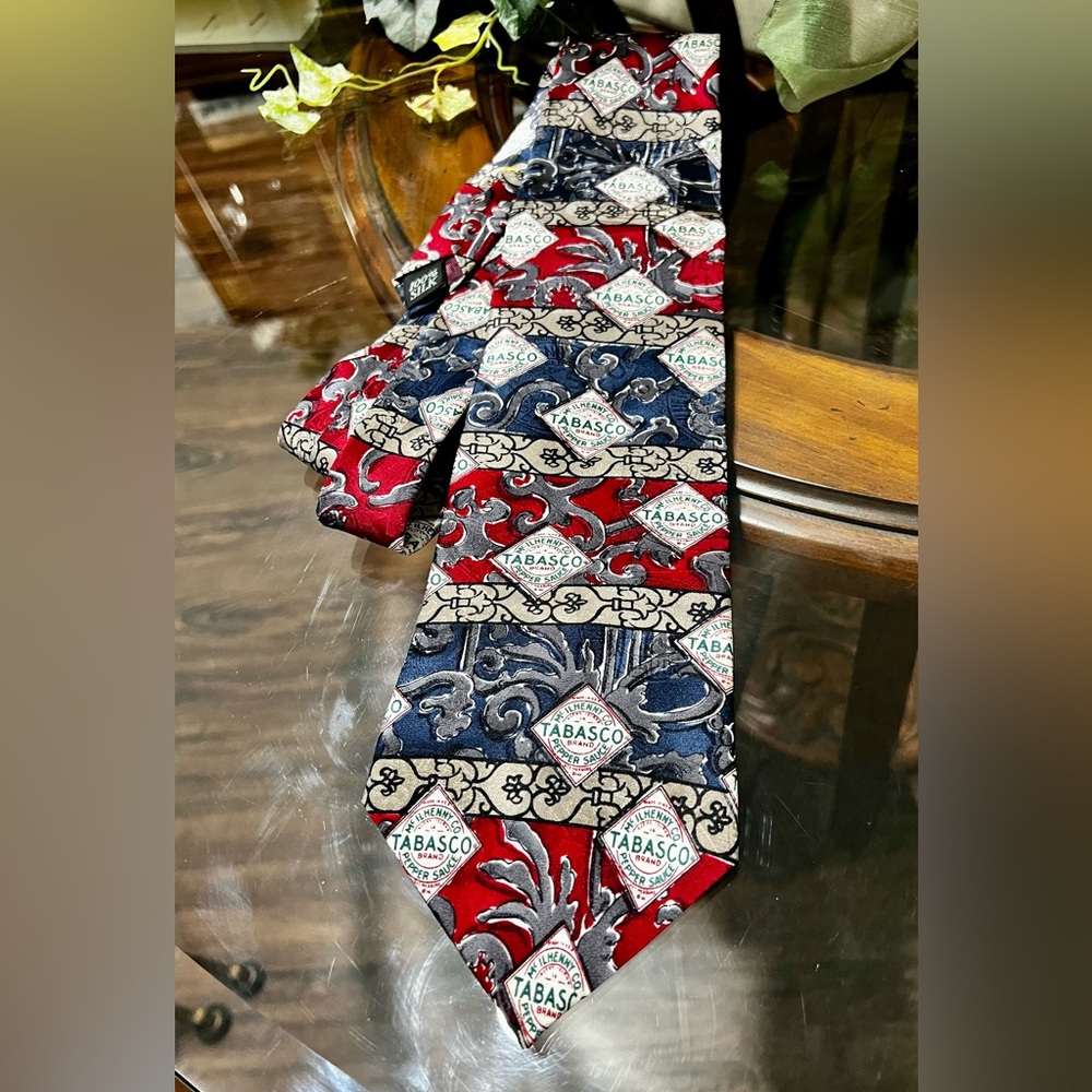 Tabasco Tie 100% silk Vintage  by TABASCO - Picture 2 of 4